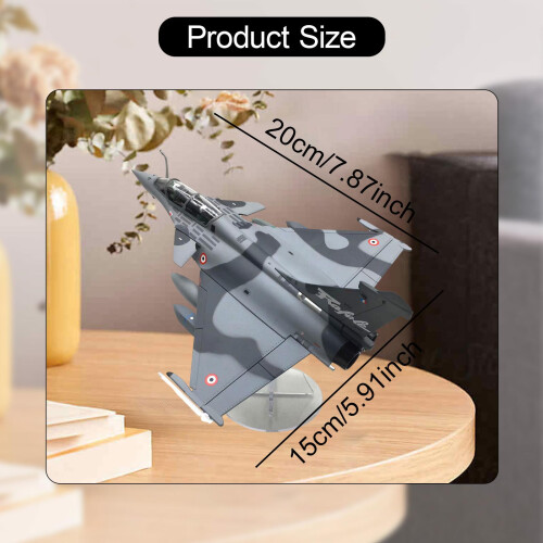 1/72 Rafale B Fighter Model Simulation with Display Stand for Home She 1
