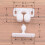 White ABS Double Ball Cabinet Cupboard Display Door Roller Latch Catch 2