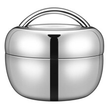 Stainless Steel Lunch Box 1300ml, Double Layer Insulated Leak Proof Lunch Box - Thermal Lunch Container