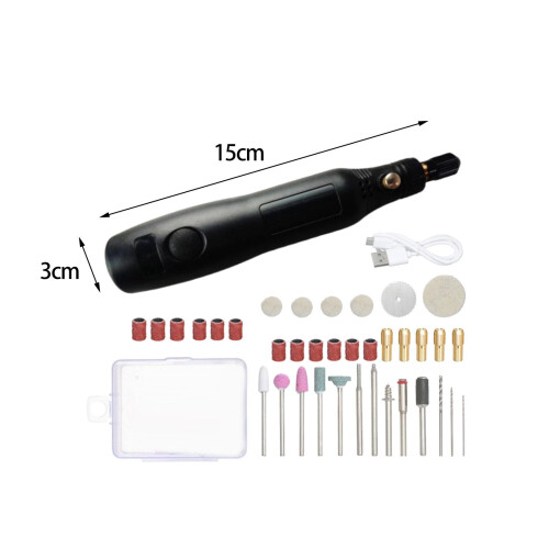 Mini Router Pen USB Charging Rotary Tool for Woodworking Drilling DIY 1