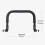 Pram Front Hand Bar Detachable Pram Rod Trolley DIY Pram Armrest Black 2