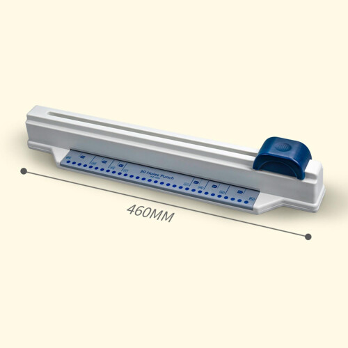 30 Hole Puncher Adjustable Metal Push Pull Design for School DIY Craft 1