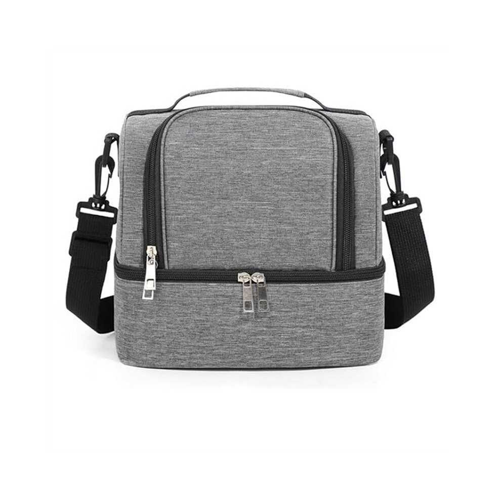 Tauoh Insulated Lunch Bag For Men & Women, Double-Layer Leakproof Cooler With Adjustable Strap For Office, Picnic, Beach