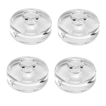 4Pcs Fermentation Glass Weights with Grip Handles, Clear Canning Weights for Wide Mouth Mason Jars