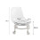 Low Rolling Stool and Backrest Swivel Stool for Cleaning Salon Push Up 2