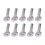 10 Pieces Angled Protective Cables Railing Post for Railing Wood Posts 1