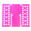 Multifunctional Garment Organizing Board Adjustable-magenta 1