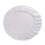 Color  Cotton Round Bed Fitted Sheet Bed Cover White 1