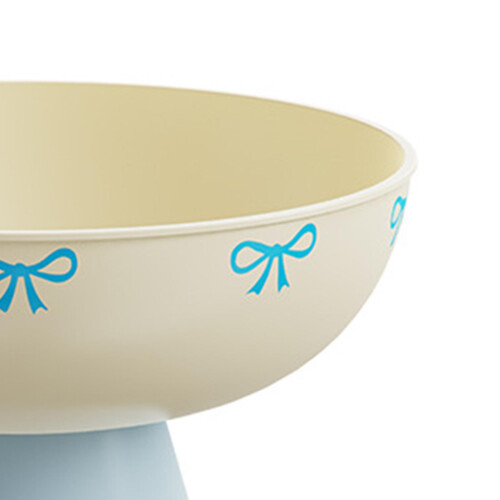Fruit Bowl Kitchen Counter Candy Plate High Footed Multipurpose Servin 2
