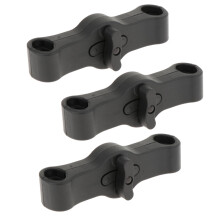 3 Pieces Twin Stroller Connector Safety Adjustable for Infant Cart Acc