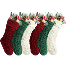 Christmas, 46cm Large Christmas Stockings Decoration Christmas Stockings Knitted Gift Bag Christmas Sublimation