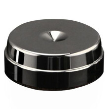 Högtalarfötter i Rostfritt Stål, Halkfri Gummibas, Dämpning för Överlägsen Ljudkvalitet 45 mm X 15 mm