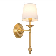 Europe Vintage Fabric Wall Lamps for Bedroom Living Room Decoration Iron Wall Lights Indoor Sconces Applique A