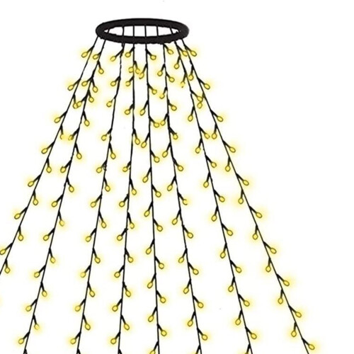 Christmas Tree Lights with Ring Remote Control for Holiday Garden Deco 2
