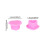 200Pcs Heart Shaped Ink Cups Disposable Container Pigment Caps for Per 2