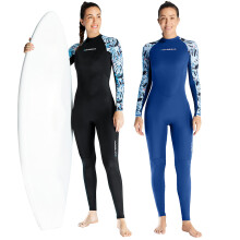 Damen-Overall Wetsuit UPF50+ Ice-Sense Sonnenschutz XS-2XL Schwarz/Blau