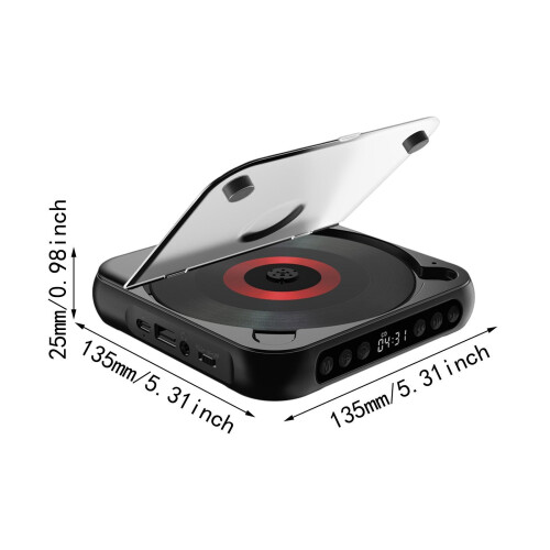 Portable CD Player Compact Audio Music Player for Home Car Language Le 1