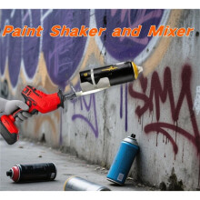 Agitador e Misturador de Tinta para Serra Alternativa e Acessório Agitador de Lata de Spray, Compatível com Latas de 2 A 3 Polegadas, para Uso Faça