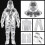 Heat Resistant Insulation Suit Uniform Protective Clothing Fireproof C 3