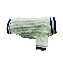 Pull tricoté uni pour chiens de taille moyenne et-Vert tendre XL