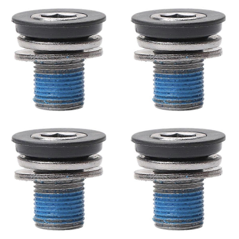 4Pcs Dust-Proof Bicycle Center Shaft Screw Spline Center Shaft Screw Tooth Plate Crank Mounting Flow 3133877836643