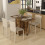 Homcom HOMCOM Folding Dining Table for 4-6 Drop Leaf Table on Wheels Rustic Brown 1
