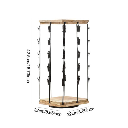 Chip Rack Display Stand Wooden based for Stores Bagged Snack Supply br 1