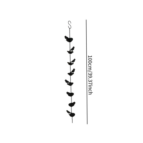 Bird Rain Chains for Gutters for Divert Water Awnings 1