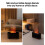 USB  Aroma Diffuser Essential Oil Diffuser Simulation Flame Essential Oil Aromatherapy Desktop Air Humidifier Black 4