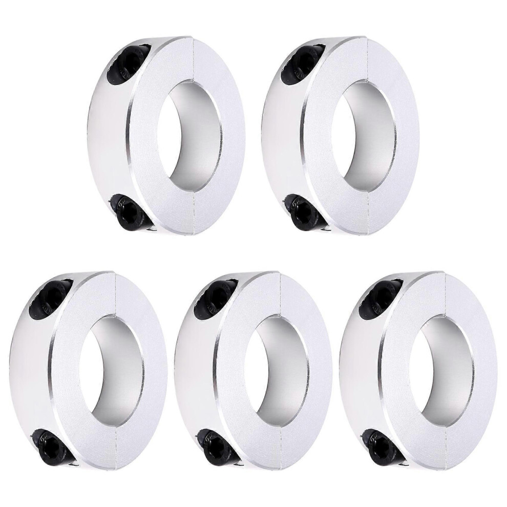 5Pcs Split Optical Shaft Fixed Ring Separate Thrust Ring Limit Ring Fastening Positioner Shaft Clamp 3035563827686