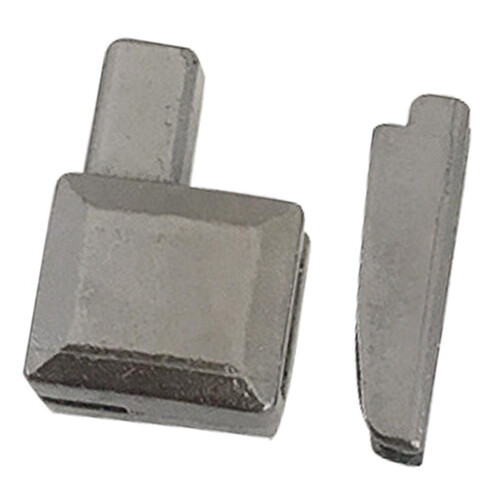 Metal Zipper Latch Slider Retainer Insertion Pin  Gray 2