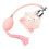 Vintage Crystal Perfume Bottle Long Bulb Tassel Atomizer 100ml Pink 2