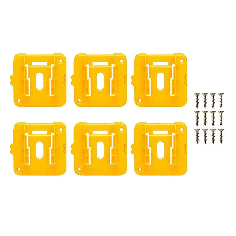 6Pack Battery Mount Holder For Dewalt 20V 60V Battery Dock Holder Fit Battery Display For Warehouse 3441201370405