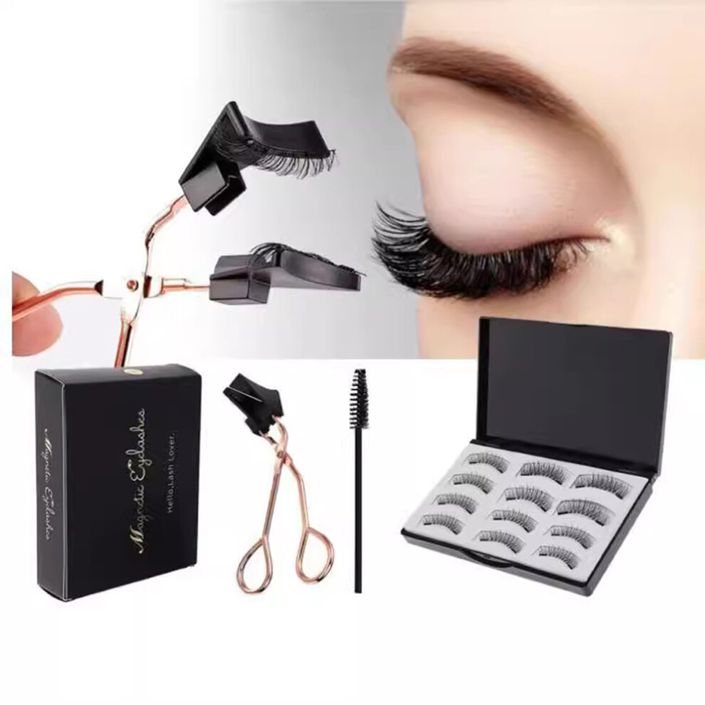 Inf Magnetic Fake Eyelashes With Eyelash Curler