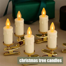 Clip Christmas Candles Led Festival Clip Candle Clip Candles for ChristmasTree Flickering BatteryOperated Candle B