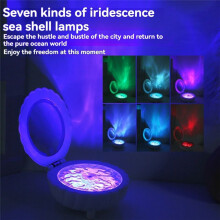 M9 Shell Atmosphere Projectorlamp -Luidspreker Witte Ruis Muziekdoos Slaapkamer Buitenlamp Cadeau Blauw