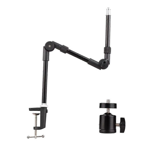 1/4 ST-01 Bracket Flexible Foldable Desk Mount Stand Ballhead Adapter for Fill Light LED Ring Light