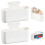 Pack of 2 Large Magnetic Spice Rack for Fridge - Space-Saving Kitchen Organizer, Easy Install 2