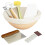 Circular Fermentation Basket Scraper, Flour Mixer, Bread Tool Set,Bread Baking Tools and Supplies,Rattan Proofing Basket 1