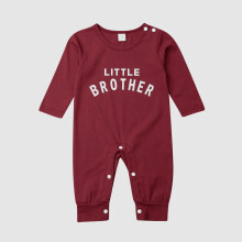 (6-12m, Red) Grenouillère imprimée lettres et l'automne.