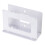 Ventilated Carbon Steel Wall Mount Rack For Electronics-White 1
