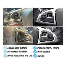 Conjunto de 1 capa para botão de controle de volume do volante multifuncional para Mercedes Benz Classe E W213
