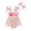 (3-6 Months, Pink) Macacão infantil para a cabeça. 1
