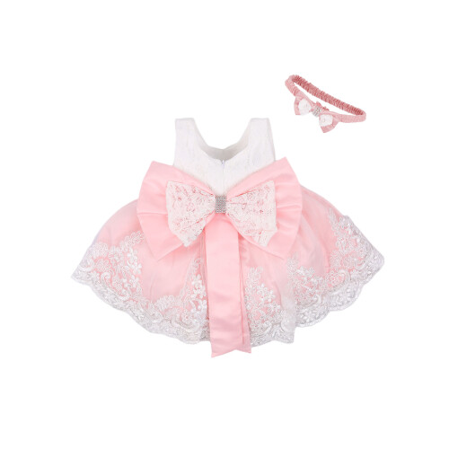 (3-6 Months, Pink) Robe pour bébé fermeture éclair.