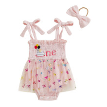 (12-18 Months, Pink Balloon Cake) Macacão infantil para a cabeça.