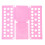Multifunctionele kledingorganisator, vouwplank voor het-Roze 1
