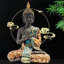 Sculpture ThaïLandaise en RéSine Faite à la Main, Bouddhisme, Hindouisme, Feng Shui, MéDitation, DéCoration D'IntéRieur