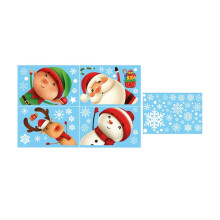 80PCS Christmas Snowflake Window Clings Stickers Xmas Decals Holiday Snowflake Santa Claus Reindeer Decals