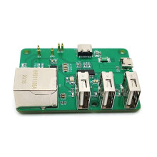 1PCS USB to Ethernet HUB Hub for Raspberry Pi Zero Network HUB Expansion Board