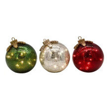 Tabletop Christmas Ornaments,Light Orb Light,Crystal Decor for Tabletop Xmas Centerpiece Mantel No Battery